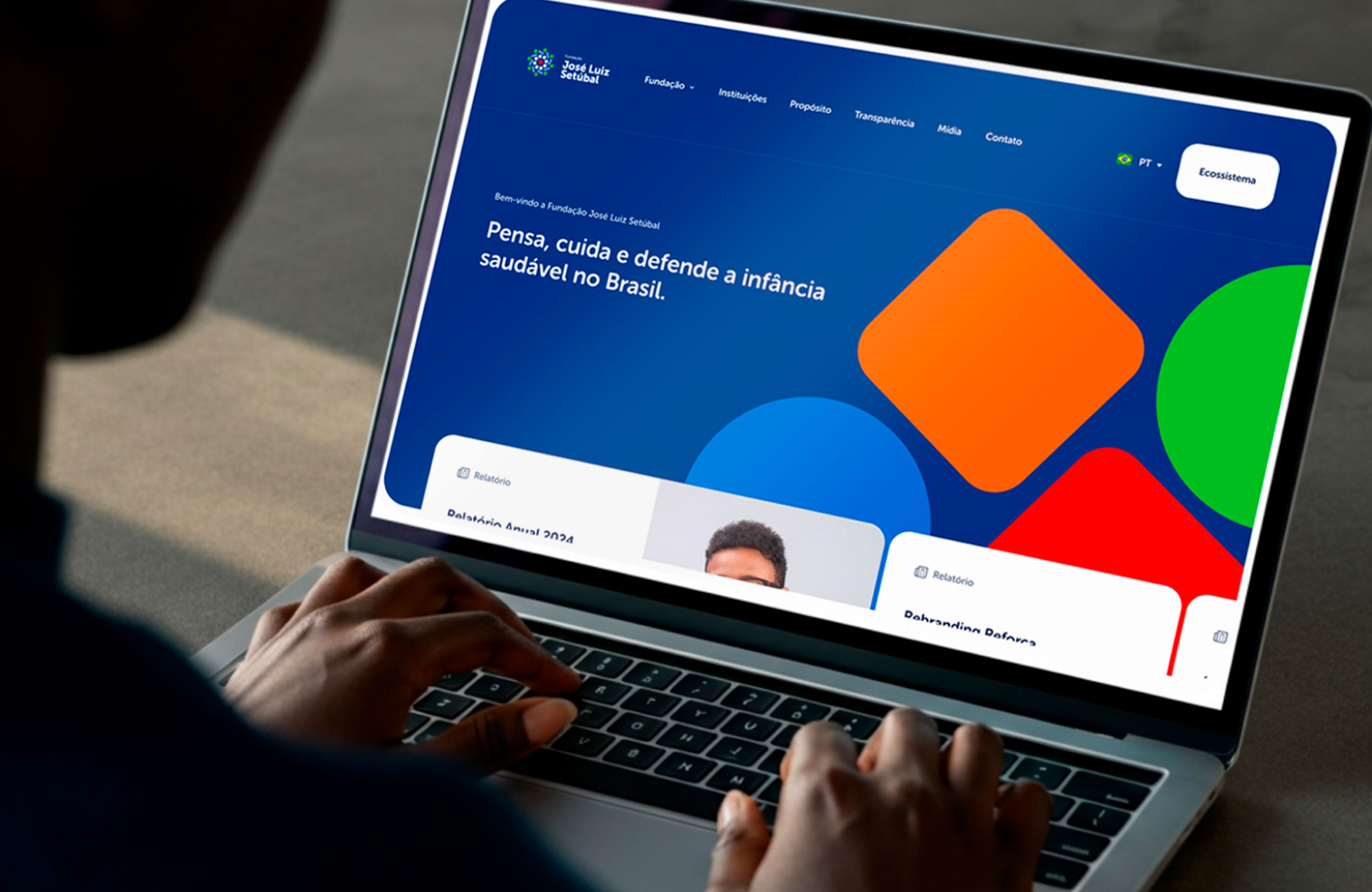 Site Fundação José Luiz Setúbal — conteúdos internos