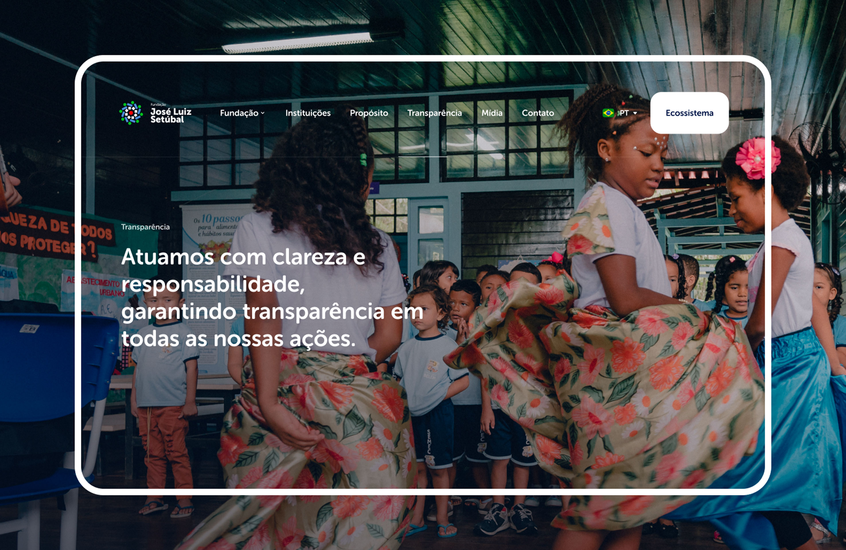 Site Fundação José Luiz Setúbal — home